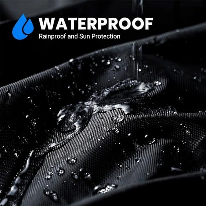 Favoto Bike Cover Outdoor Waterproof Bicycle Cover Thicken Oxford Windproof UV Sun Snow Dustproof with Lock Hole Storage Bag for Mountain Road City Bike Beach Cruiser Sport Bike by Favoto - Image 6