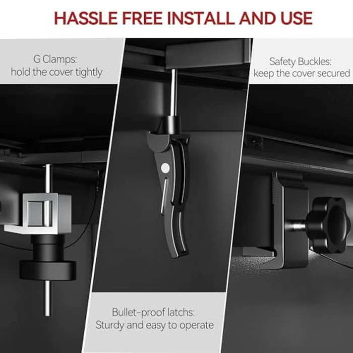 LEDKINGDOMUS Soft Quad-Fold Truck Bed Cover Fits for Chevy Silverado/GMC Sierra 2500 3500 HD 2020-2026 | 6'10" (82.2") Bed w/o Multi-Flex Tailgate by LEDKINGDOMUS - Image 3