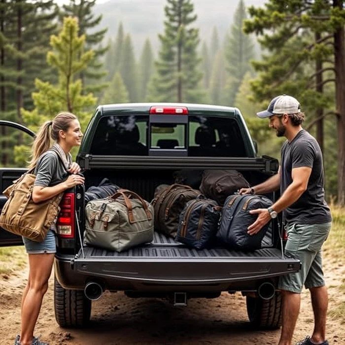 LEDKINGDOMUS Soft Quad-Fold Truck Bed Cover Fits for Chevy Silverado/GMC Sierra 2500 3500 HD 2020-2026 | 6'10" (82.2") Bed w/o Multi-Flex Tailgate by LEDKINGDOMUS - Image 6