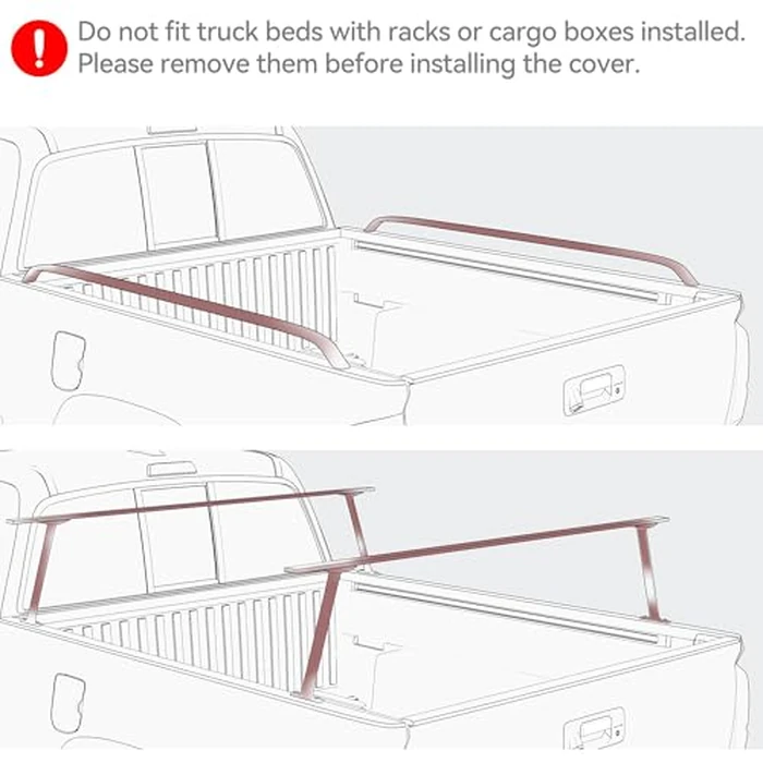 LEDKINGDOMUS Soft Quad-Fold Truck Bed Cover Fits for Chevy Silverado/GMC Sierra 2500 3500 HD 2020-2026 | 6'10" (82.2") Bed w/o Multi-Flex Tailgate by LEDKINGDOMUS - Image 9