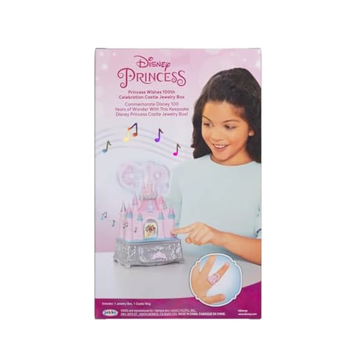 Disney Princess Jewelry Box for Girls Princess Castle Keepsake Jewelry Box with Music & Firework-Like Light Show, Plays Song “A Dream Is a Wish Your Heart Makes” by Disney Princess - Image 5