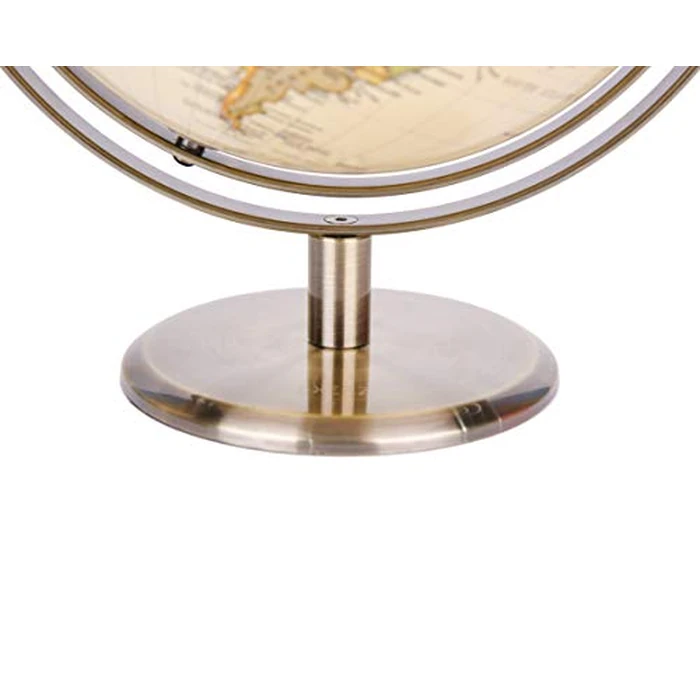 Exerz 8" (20cm) Antique Globe Metal Arc and Base Bronzed Color - English Map - World Globe All Direction 360 degrees Rotating - Mordern Map with Antique Look by Exerz - Image 5