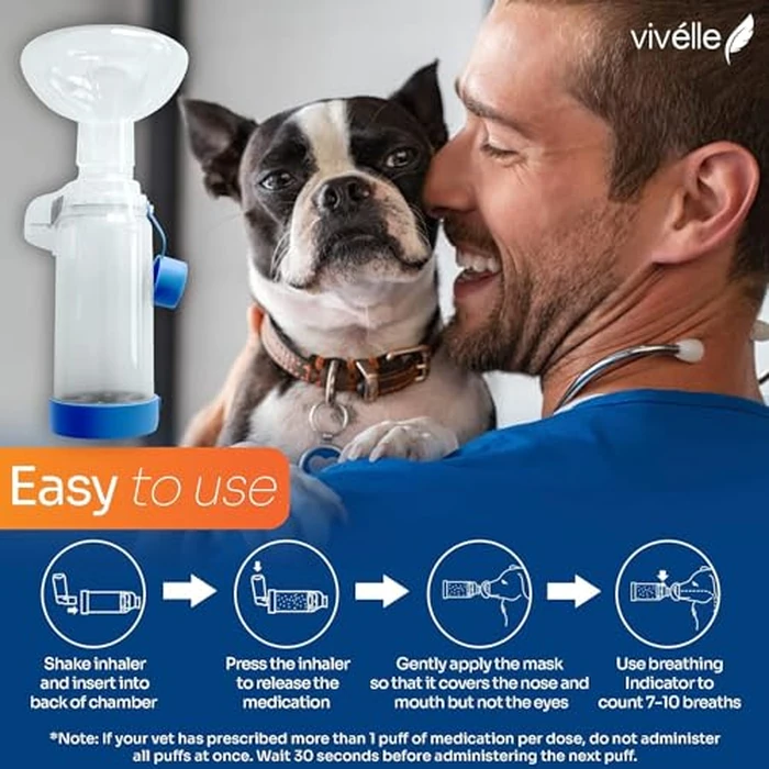 Vivelle Handheld Inhaler Spacer with 2 Masks for Cats and Small Dogs Inhaler Spacer for MDI by vivelle - Image 4