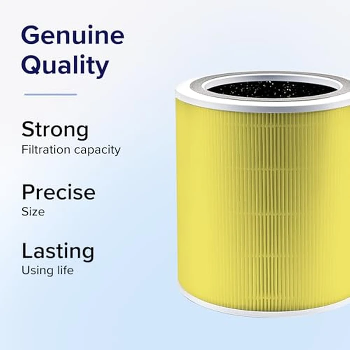 LEVOIT Genuine Core 400S-P Air Purifier Pet Allergy Replacement Filter, Supports HEPA Sleep Mode, High-Efficiency Activated Carbon for Removal of Pollen, Allergen, Core 400S-RF-PA, 1 Pack, Yellow by Levoit - Image 2