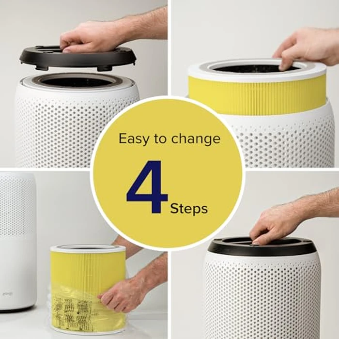 LEVOIT Genuine Core 400S-P Air Purifier Pet Allergy Replacement Filter, Supports HEPA Sleep Mode, High-Efficiency Activated Carbon for Removal of Pollen, Allergen, Core 400S-RF-PA, 1 Pack, Yellow by Levoit - Image 5