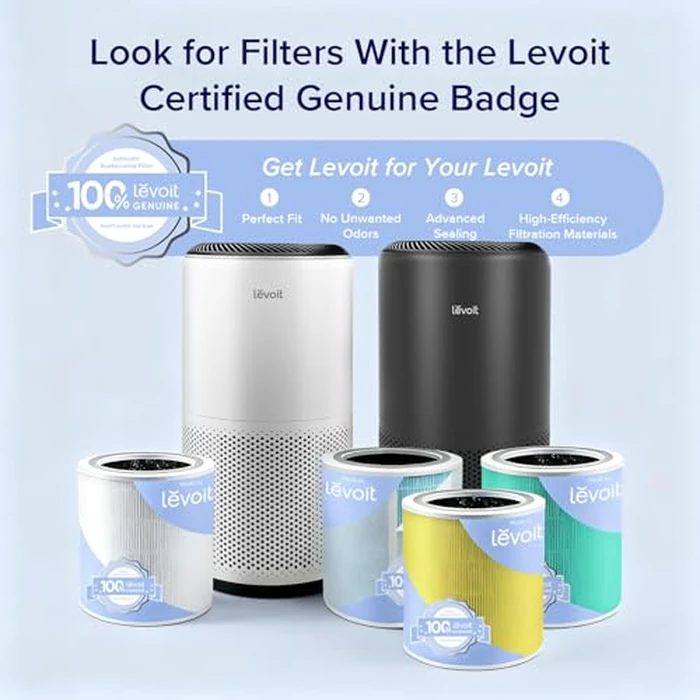 LEVOIT Genuine Core 400S-P Air Purifier Pet Allergy Replacement Filter, Supports HEPA Sleep Mode, High-Efficiency Activated Carbon for Removal of Pollen, Allergen, Core 400S-RF-PA, 1 Pack, Yellow by Levoit - Image 6