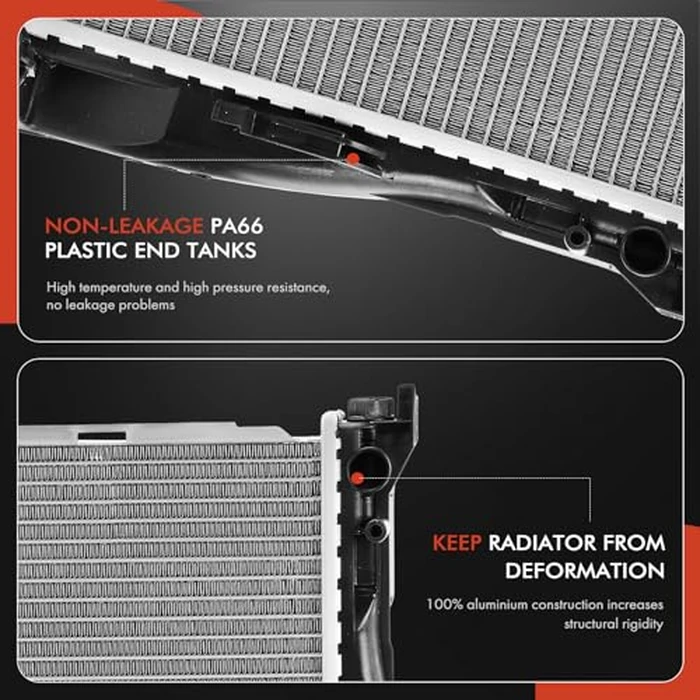 A-Premium Engine Coolant Radiator Assembly Compatible with BMW 335i 07-13, 335i xDrive 09-13, 335is 11-13, 335xi 07-08, Z4 09-16, 135i, 1 Series M, Manual Transmission by A-premium - Image 6