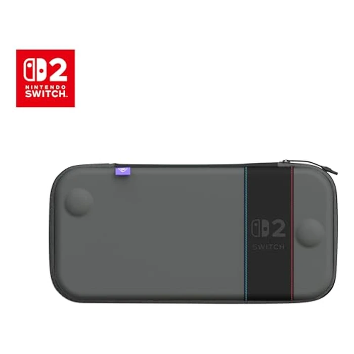 Turtle Beach PlayTrek Slim Case Officially Licensed for Nintendo Switch 2, Hard Shell Carrying Case, Game Card Case, Cover, Storage, Protection - Charcoal Black by Turtle Beach - Used - Like New condition - CA$18.74