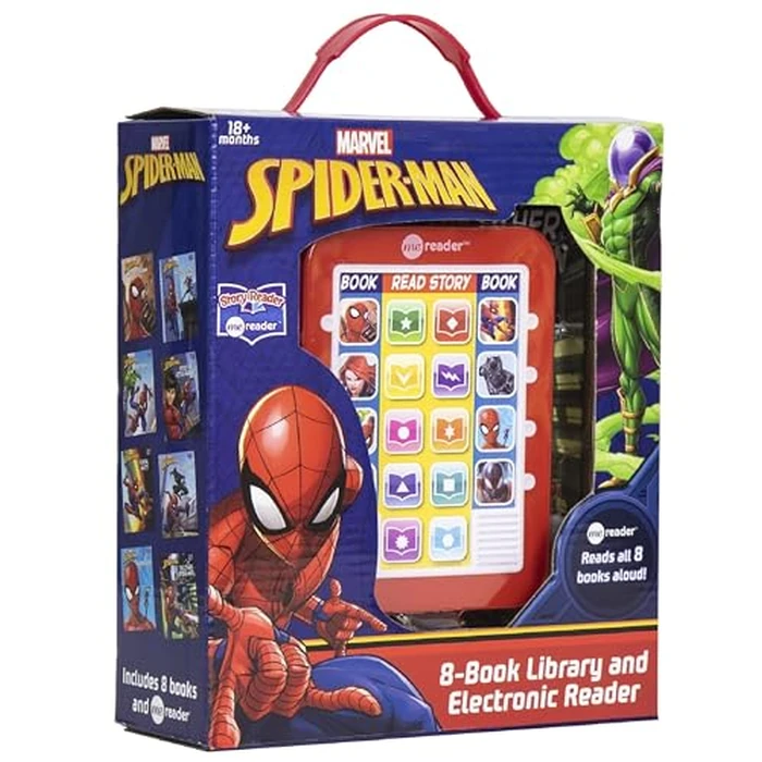 Marvel - Spider-man Me Reader Electronic Reader and 8 Sound Book Library - PI Kids by PI Kids - Used - Acceptable condition