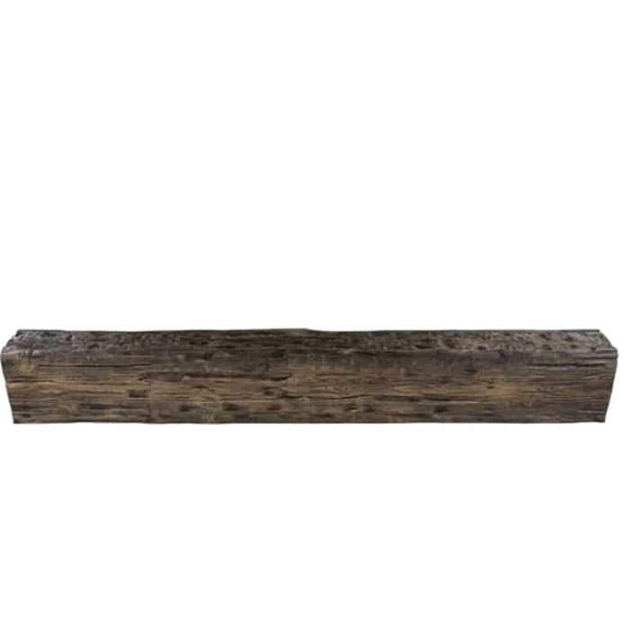 Heritage Timber Salvaged Timber Faux Wood Beam, 3-Sided (U-Beam), 5 1/2"W x 5 1/2"H x 72"L, Kona Brown Finish by Ekena Millwork - Image 4