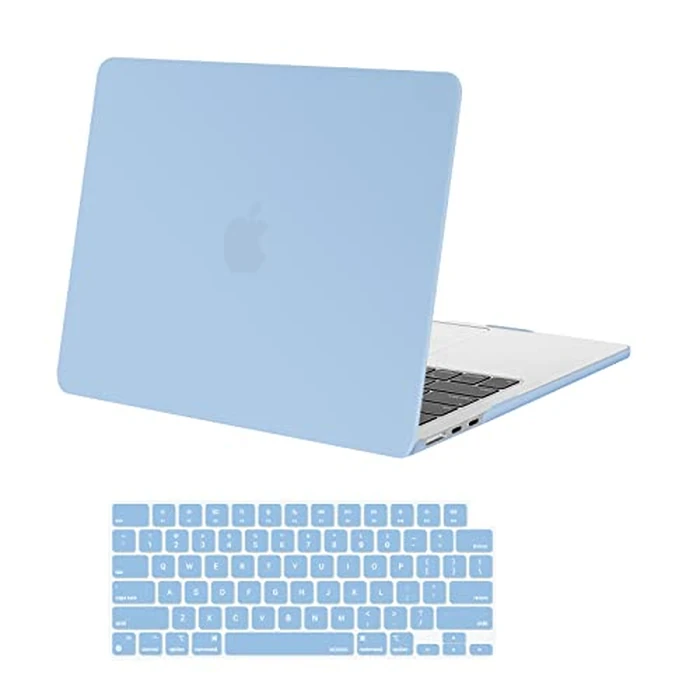 MOSISO Compatible with MacBook Air 13 inch Case M5 2026 M4 2025-2022 M3 M2 A3449 A3240 A3113 A2681, Plastic Hard Shell & Keyboard Cover Compatible with MacBook Air 13.6 inch Case, Air Blue by MOSISO - Image 2