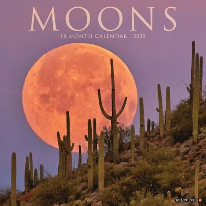 Moons 2025 12" x 12" Wall Calendar by WILLOW CREEK - Used - Like New condition - CA$11.38