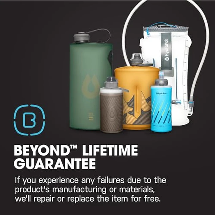 HydraPak PackFlask 750ml - Harness Mounted Water Bottle for Backpacks - Hands-Free, Easy-Access, Ultra-Light, Collapsible Pack Softflask for Hiking & Backpacking - Sage Green by HydraPak - Image 6