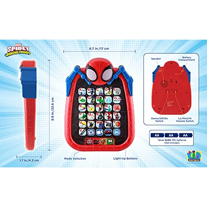 ekids Spidey and His Amazing Friends Kids Tablet for Preschool, Tablet with Educational Games and ABC Learning for Toddlers Aged 3 and Up by eKids - Image 4