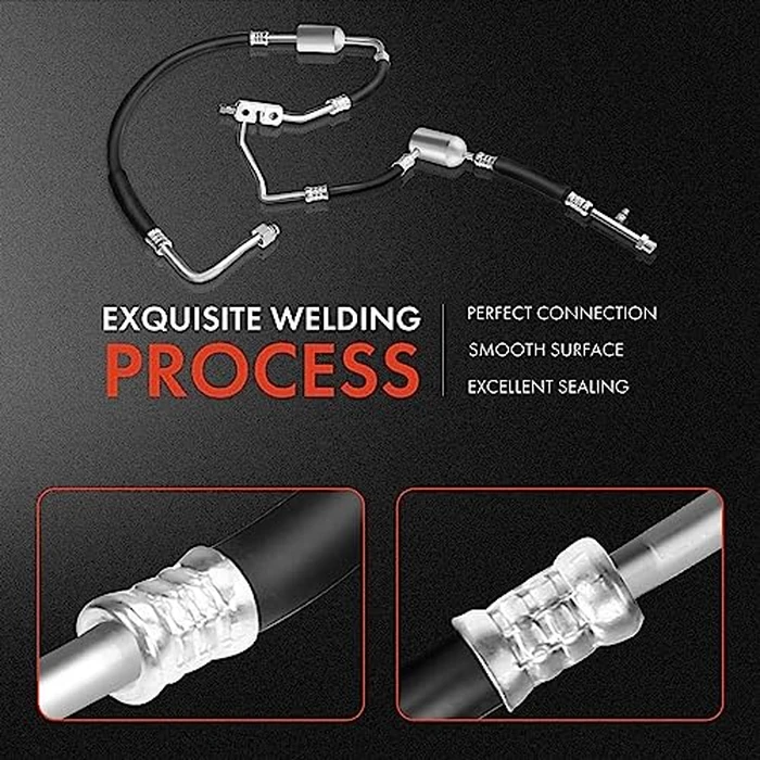 A-Premium A/C Suction Hose & Discharge Line Hose Assembly Compatible with Ford F-150, F-250, F-350, Bronco, 1989 1990 1991 1992 1993, OHV by A-Premium - Image 5