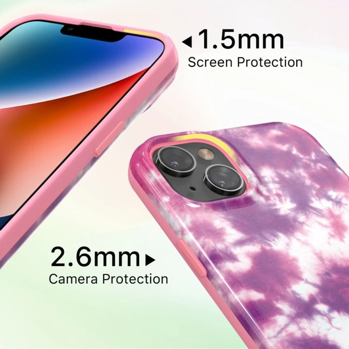 MyBat Pro Chic Series Phone Case for iPhone 14 Plus - Sunset Tie Dye by MyBatPro - Image 4