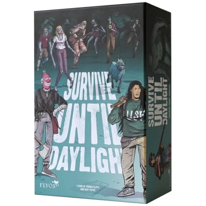 Survive Until Daylight Card Game - 1-6 Player Combat-Oriented Survival Game - 20-40 Minutes of Gameplay - Zombie Apocalypse Themed Cooperative Game for Teens & Adults Ages 14+ - Made by Flyos Games by Flyos Games - Used - Like New condition - CA$30.17