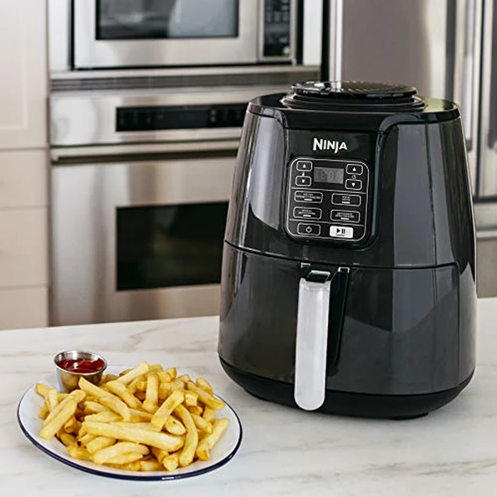 Ninja AF100C Air Fryer, 4-Qt Capacity, Non-Stick, Air Fry, Roast, Reheat, Dehydrate, Charcoal Grey (Canadian Version) - Perfect for Nutritional Cooking with Air Fryer Accessories by Ninja - Image 2