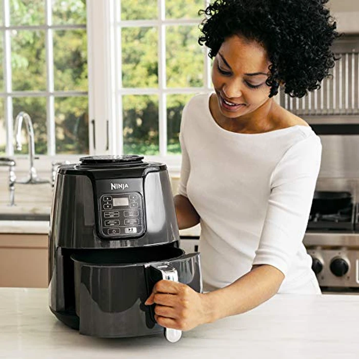 Ninja AF100C Air Fryer, 4-Qt Capacity, Non-Stick, Air Fry, Roast, Reheat, Dehydrate, Charcoal Grey (Canadian Version) - Perfect for Nutritional Cooking with Air Fryer Accessories by Ninja - Image 5
