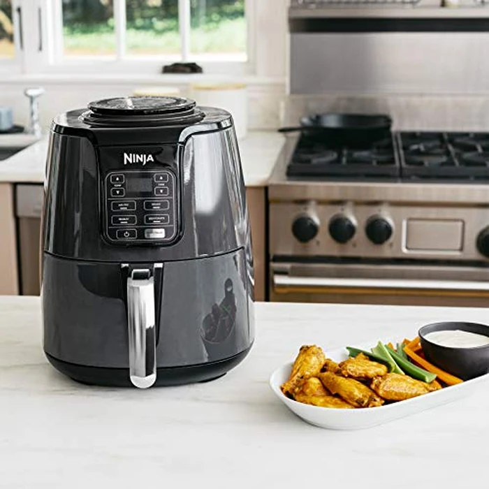 Ninja AF100C Air Fryer, 4-Qt Capacity, Non-Stick, Air Fry, Roast, Reheat, Dehydrate, Charcoal Grey (Canadian Version) - Perfect for Nutritional Cooking with Air Fryer Accessories by Ninja - Image 8