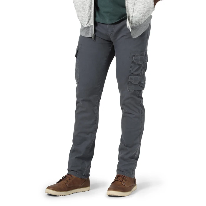 Wrangler Authentics mens Regular Tapered Cargo Pants, Pewter, 36W x 32L US by Wrangler Authentics - Used - Like New condition