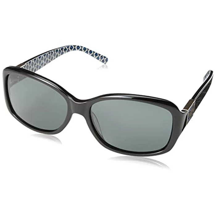 kate spade new york Womens Annika/P/S Butterfly Sunglasses, Black Blue Pattern, 56mm by kate spade new york - Used - Like New condition - US$79.13