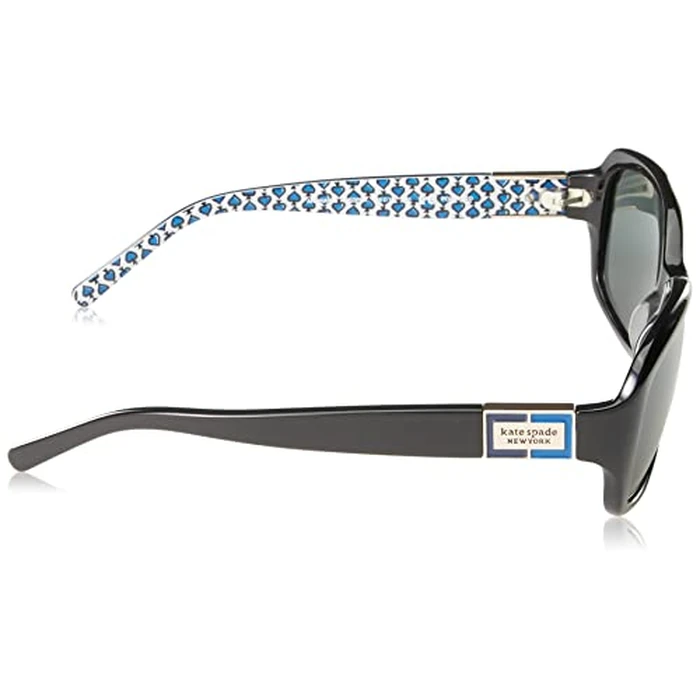 kate spade new york Womens Annika/P/S Butterfly Sunglasses, Black Blue Pattern, 56mm by kate spade new york - Image 3