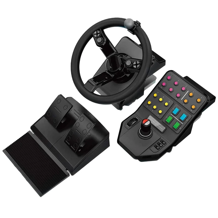 Logitech Heavy Equipment Bundle Wheel and Pedals set - Black by Logitech - Image 2