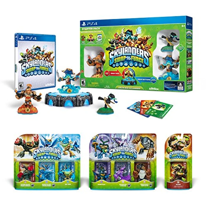 Skylanders SWAP Force Value Bundle Starter Pack - PlayStation 4 by ACTIVISION - Used - Very Good condition