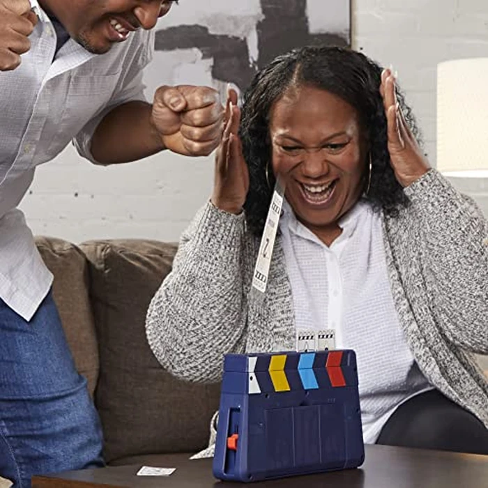 Hasbro Gaming Guesstures Game, Charades Games for 4 or More Players, Includes Customizable Cards and Clapper, Family Party Game for Ages 8 and Up by Hasbro Gaming - Image 6
