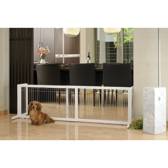 Richell Freestanding Pet Gate, Large, Origami White by Richell - Image 2