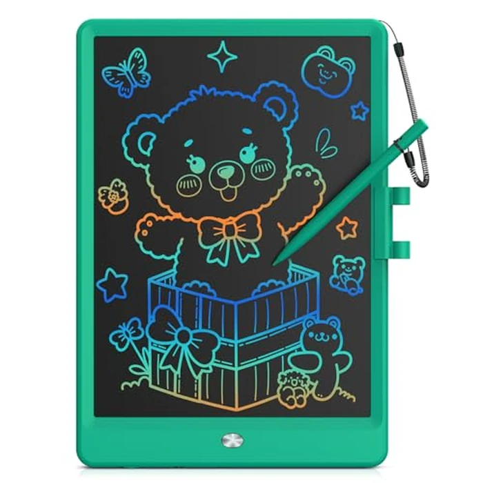 Bravokids 10 Inch LCD Writing Tablet for 3-8 Year Olds - Electronic Drawing Pad and Doodle Board as Educational Birthday Gifts for Girls and Boys (Dark Green) by bravokids - Used - Very Good condition - US$17.86