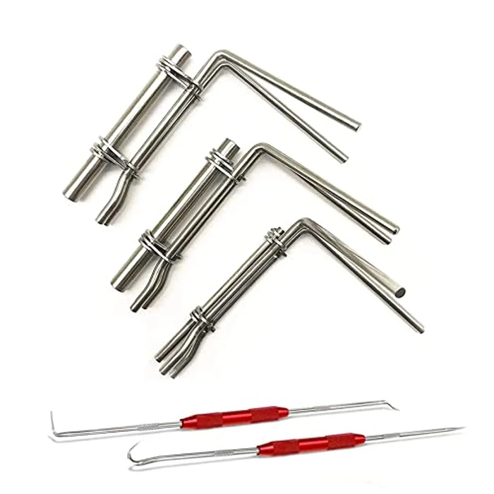 5 Pcs Hydraulic Seal Installation Tool Kit, Hydraulic Cylinder Piston Repair Seal Tools, U-Cup Rod Seal Installation Tool Kits, Upgraded Seal Twistor Install Tool Set by VISVIC - Used - Like New condition