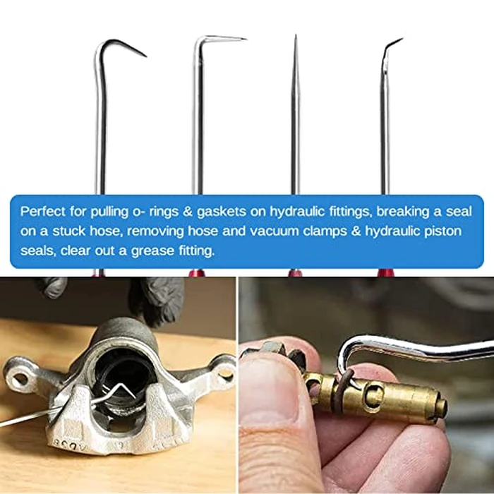 5 Pcs Hydraulic Seal Installation Tool Kit, Hydraulic Cylinder Piston Repair Seal Tools, U-Cup Rod Seal Installation Tool Kits, Upgraded Seal Twistor Install Tool Set by VISVIC - Image 5