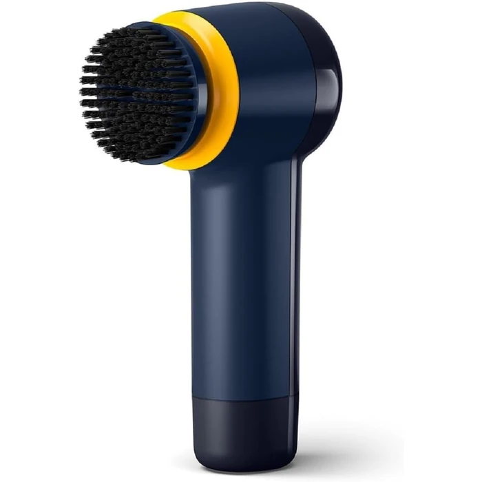 Philips Sneaker Cleaner, Trainer Cleaning Kit with 3 Brush Heads for Different Materials, 4X AA Battery, Effective Cleaning, Soft Brush, Sponge, Simple to use, Blue/Yellow (GCA1000/60) by Philips - Used - Acceptable condition