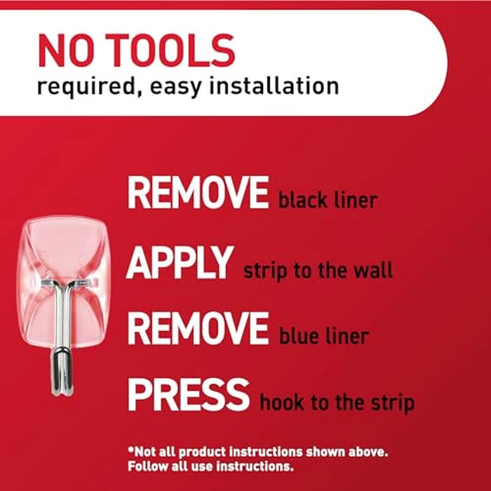 Command Small Clear Wire Toggle Hooks, 10 Wall Hook and 12 Strips, Damage-Free Hanging with Adhesive, Great for Hanging, Organization and Storage, Holds up to 0.5 lb by Command - Image 8