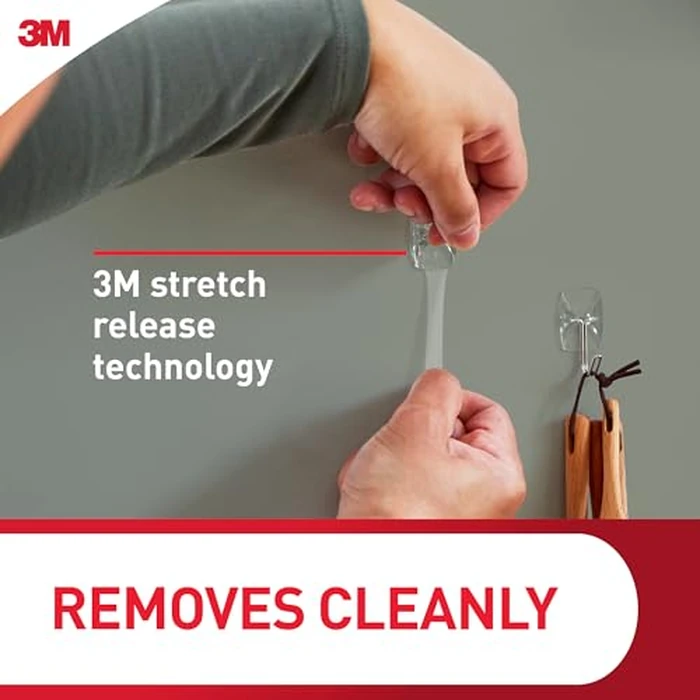 Command Small Clear Wire Toggle Hooks, 10 Wall Hook and 12 Strips, Damage-Free Hanging with Adhesive, Great for Hanging, Organization and Storage, Holds up to 0.5 lb by Command - Image 9