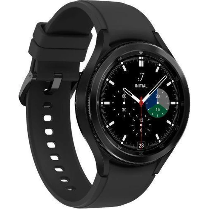 Samsung Galaxy Watch4 (Bluetooth) - 16GB - 46mm - Black Classic (Stainless Steel) Case with Black Fluoroelastomer Sport Band by Samsung - Image 3