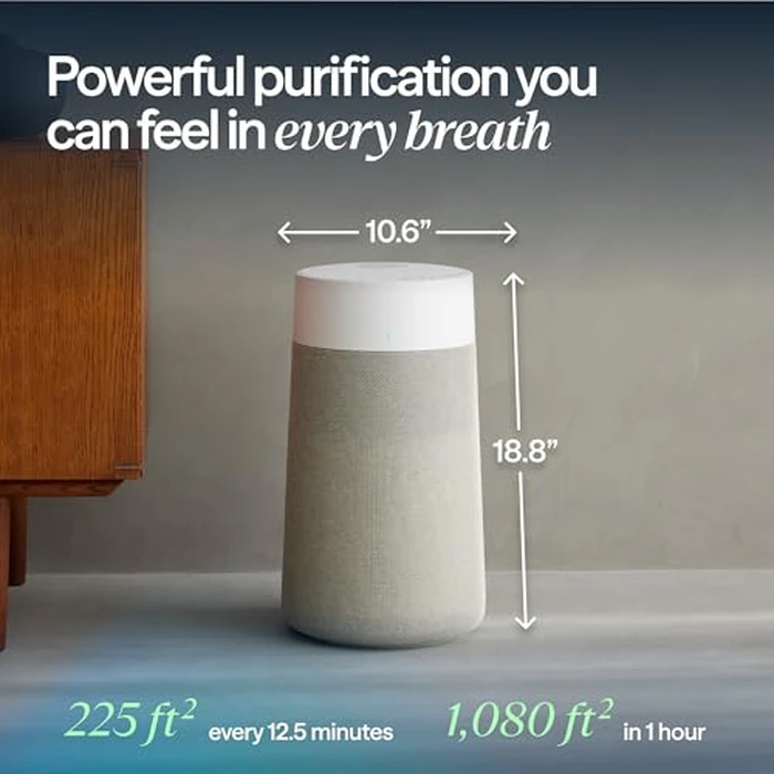 BLUEAIR Air Purifiers for Small Rooms, Bedroom, Cleans 1,052 sqft in one hour, HEPASilent Air Cleaner for Home, Baby, Nursery, Pets, Allergies - Blue Pure 411i Max by BLUEAIR - Image 3