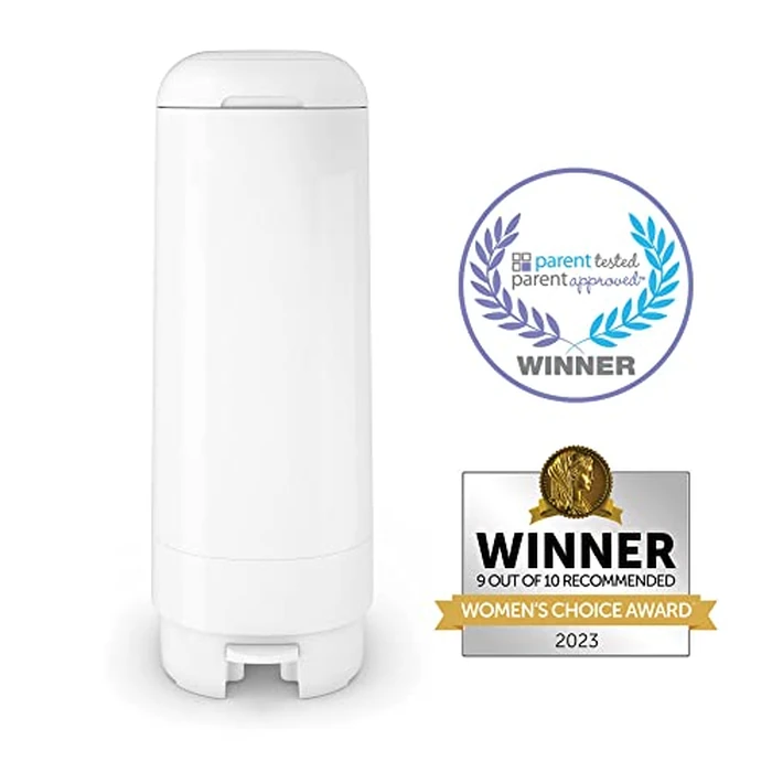 Diaper Genie Signature Pail Includes 1 Easy Roll Refill with 18 Bags | Holds Up to 846 Newborn-Sized Diapers Per Refill by Diaper Genie - Image 3