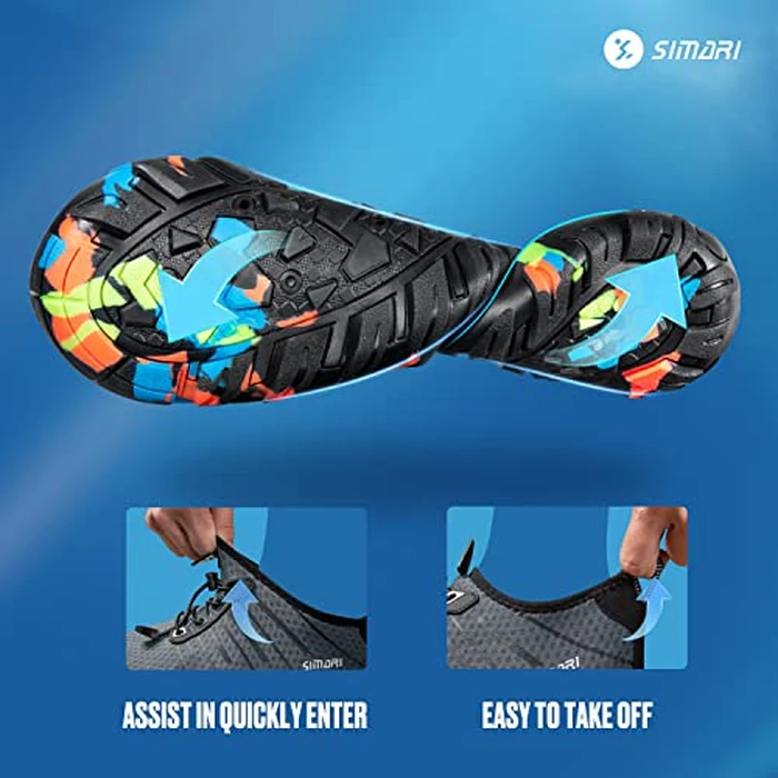 SIMARI Water Shoes for Women Men - Barefoot Quick-Dry Aqua Socks | Lightweight Swim Shoes for Surfing, Swimming, Beach Sports, Kayaking, Diving | Non-Slip Design by SIMARI - Image 3