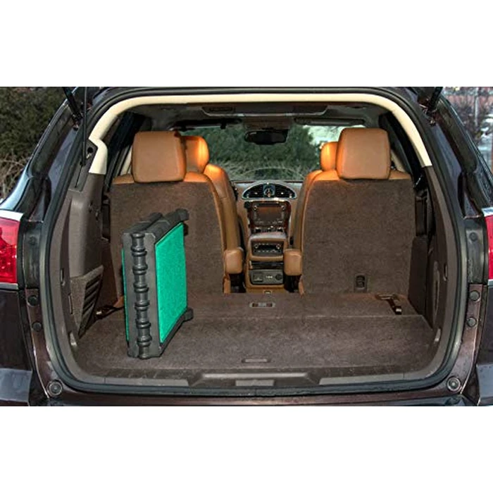 Pet Gear SupertraX Ramps for Dogs and Cats, Maximum Traction Surface, Portable/Easy-Fold (No Tools Required), Built in Handle for Travel, 5 Models, 42" L X 16" W, Supports 150 lbs, Black/Green by PET GEAR INC - Image 3