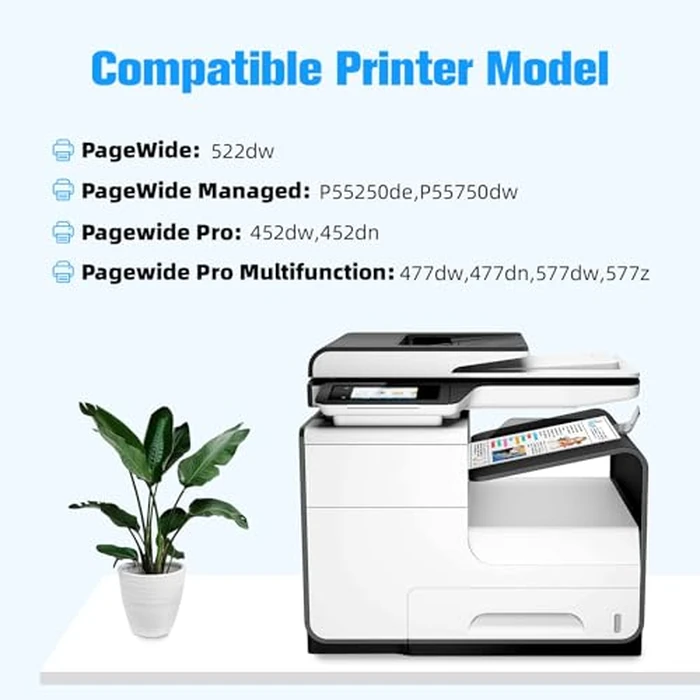 Q-image 972X 972 Ink Cartridges for HP 972X 972 X 972A Work for HP PageWide Pro MFP 377dw 477dw 477dn 577dw 452dn 552dw 452dw Printers (Black, Cyan, Magenta, Yellow) 4 Pack by Q-image - Image 5