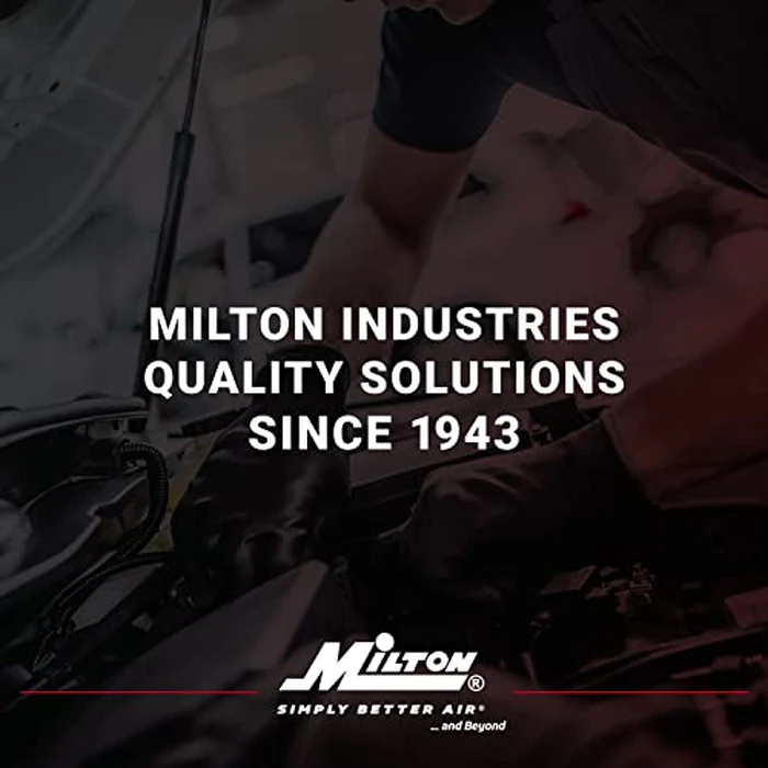 Milton Industries 1750 5 in ONE Universal Safety Exhaust Quick-Connect Industrial Coupler, 1/4" FNPT -Box of 5 , Red by Milton - Image 6