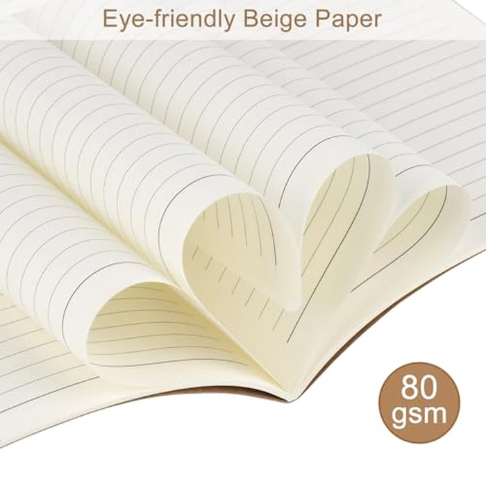ZCZN 24 Pack A5 Lined Notebook, Jounural Kraft Notebooks 60 Pages(30 Sheets), 8.15 * 5.5 Inches Notebooks Bulk, Diary, Subject, Memo Notebbos for Work, School, Office by ZCZN - Image 7