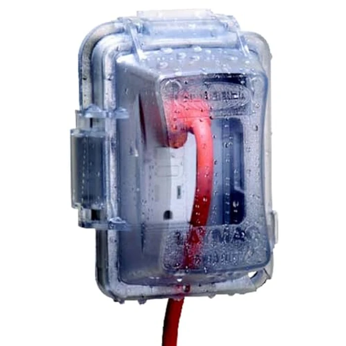 TayMac MM420C 1-Gang Nonmetallic Extra Duty Weatherproof In-Use Horizontal/Vertical 16-in-1 Standard Cover, 2.75 in, Clear by TayMac - Used - Very Good condition - US$9.14