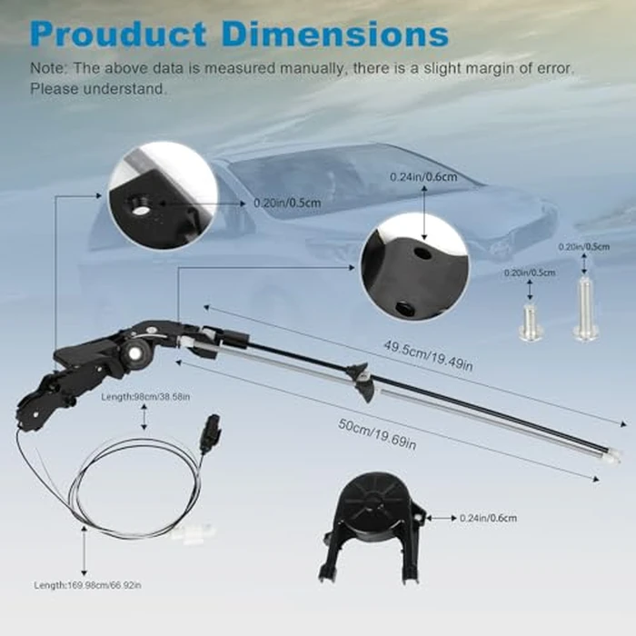 OTO-K Sliding Door Cable Compatible with Toyota Sienna 2003 2004 2005 2006 2007 2008 2009 2010,Right Passenger Side Power Sliding Door Cable Kit w/o Motor,Replace#85620-08042 by OTO-KAUTOPARTS - Image 4