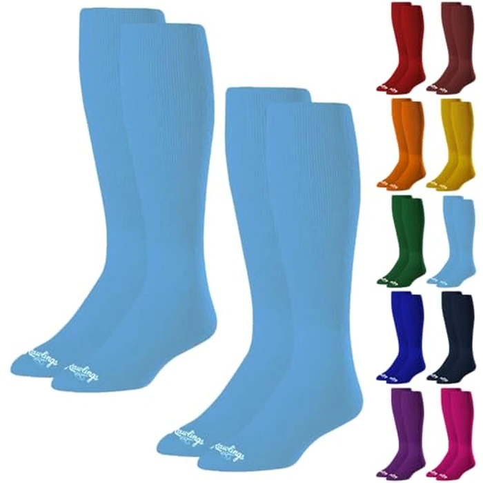 Baseball Socks 2 Pair (Medium/Columbia Blue) by Rawlings - Used - Very Good condition - CA$15.49