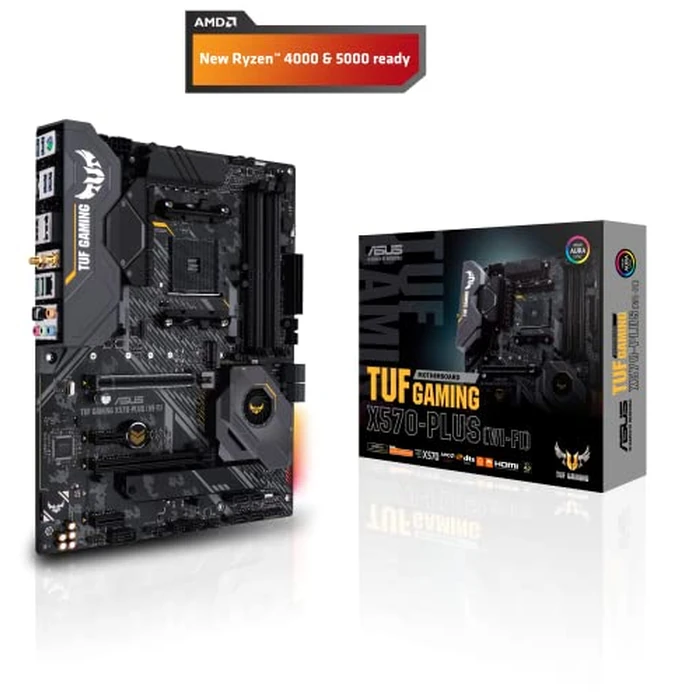 ASUS AM4 TUF Gaming X570-Plus (Wi-Fi) AM4 Zen 3 Ryzen 5000 & 3rd Gen Ryzen ATX Motherboard with PCIe 4.0, Dual M.2, 12+2 with Dr. MOS Power Stage by ASUS - Image 2