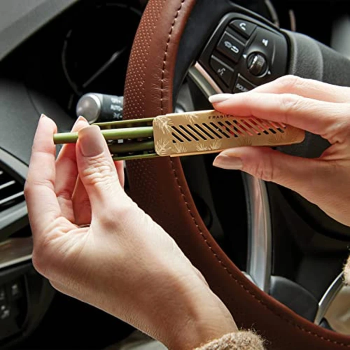 Thymes Frasier Fir Car Vent Clip Air Freshener + Refills - Long-Lasting Car Fragrance Diffuser Set With Fresh Scent by Thymes - Image 2